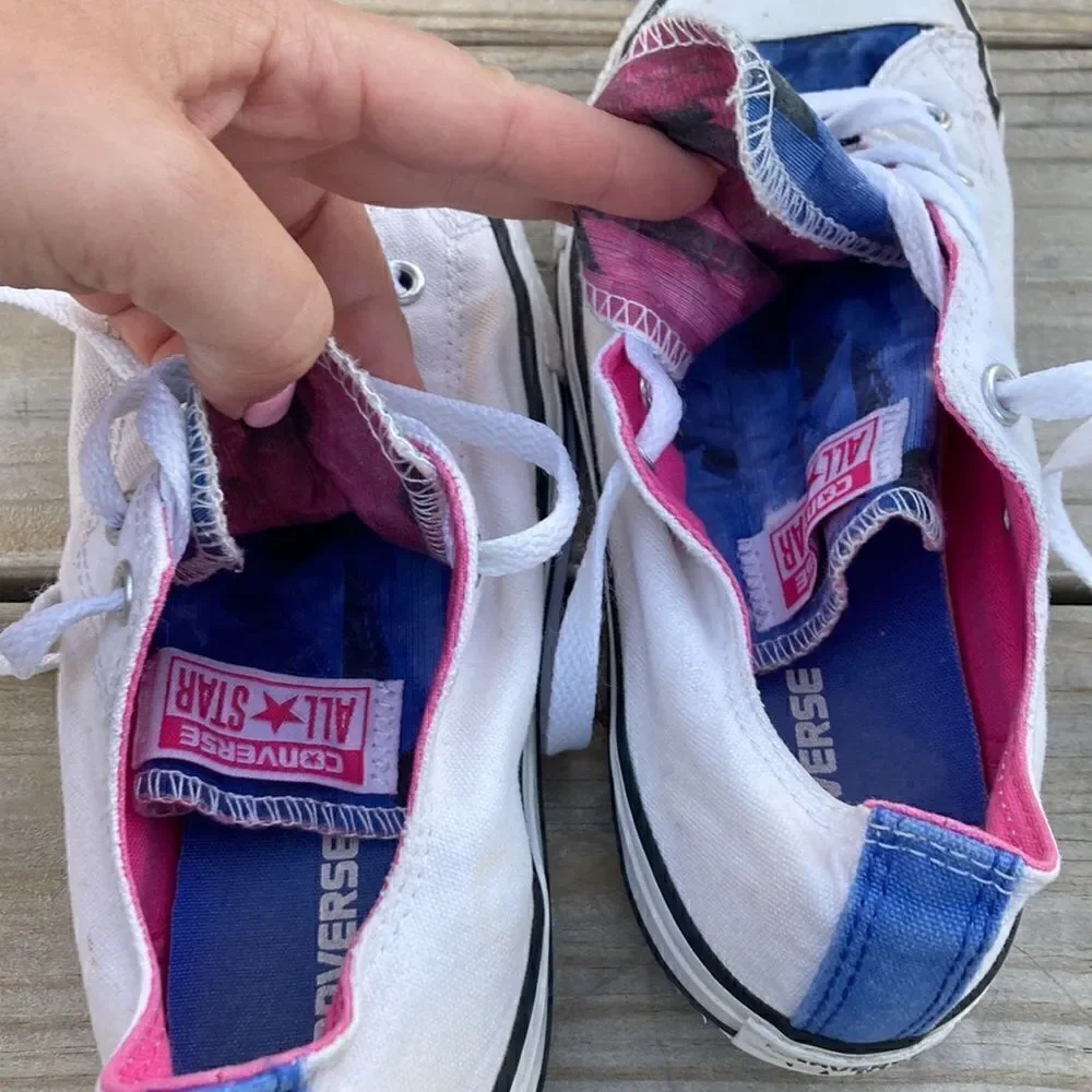 Converse All Star CTAS Double Tongue White/purple  Sneakers